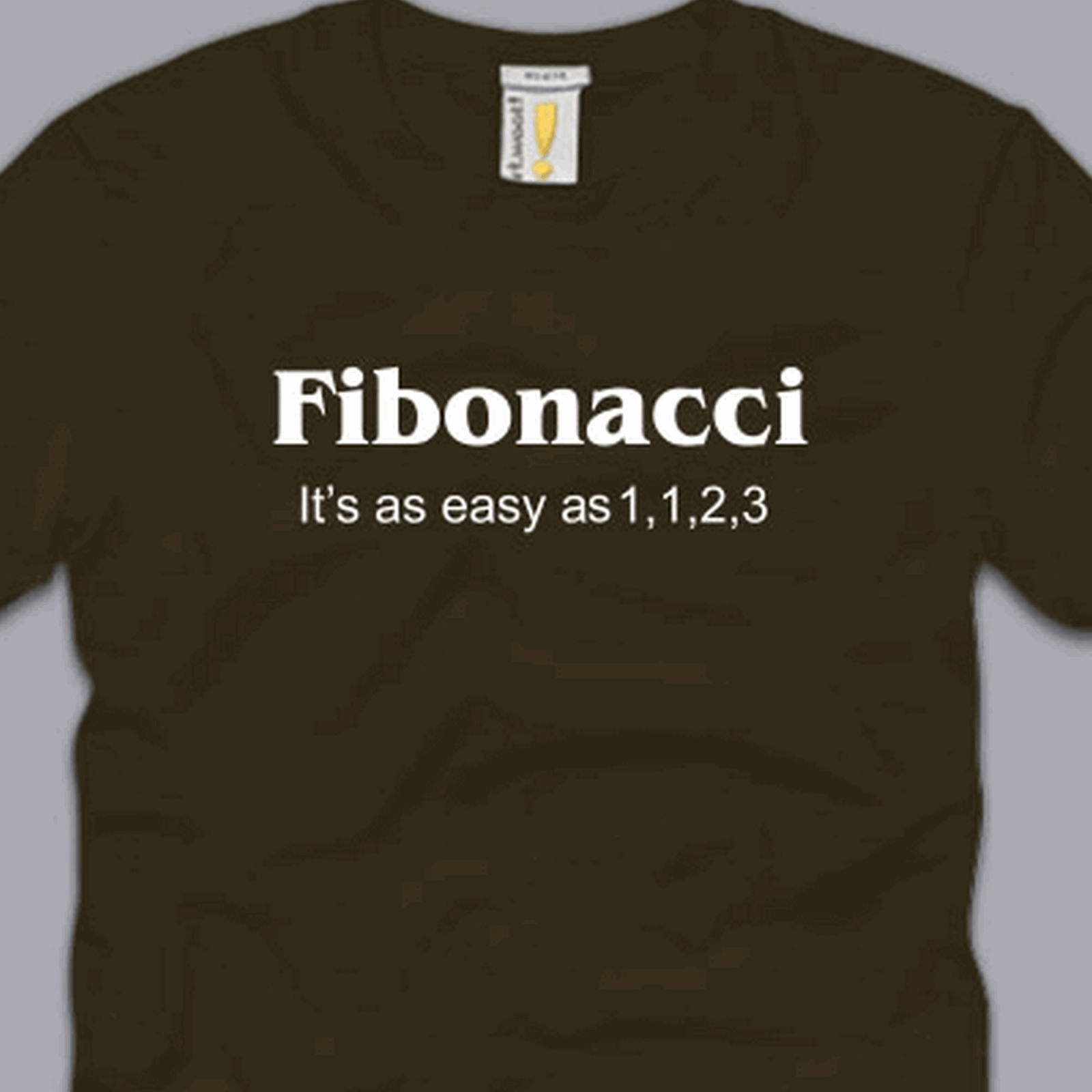 FIBONACCI ITS AS EASY AS 1 1 2 3 TSHIRT S M L XL 2XL 3XL funny math