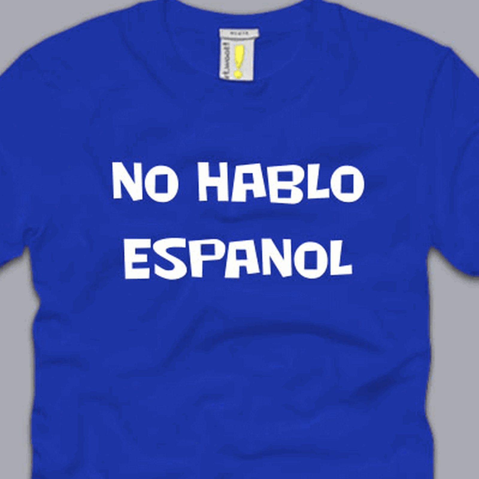 NO HABLO ESPANOL T SHIRT S M L XL 2XL 3XL Funny Tourist Humor Pun 