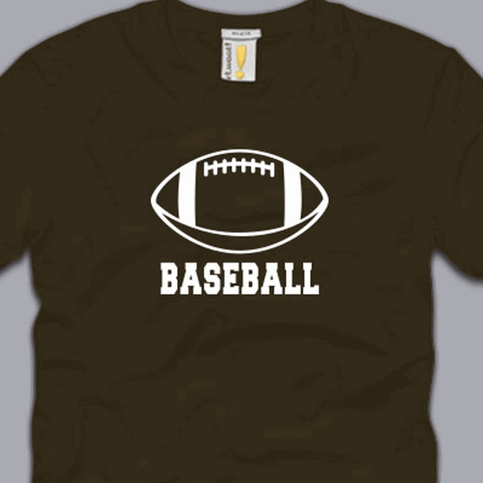 Football Baseball 2XL T Shirt Funny Humor Awesome Nerd Cool Sports Tee XXL