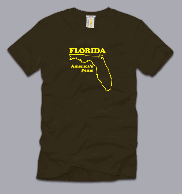 FLORIDA AMERICAS PENIS T-SHIRT 3XL funny crude nerdy adult humor cool ...